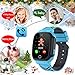LDB Direct Kids Waterproof Smartwatches,LBS/GPS Tracker SOS Call Voice Chatting Two Way Call Smart Watch Phone with Games Touch Screen for Children 3-12 Girls Boys Christmas Birthday Gift (Blue)