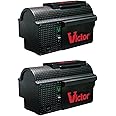 Victor M260 Indoor Multi-Kill Humane Electronic Mouse Trap - No Touch, No See Electronic Intant Kill Mouse Trap - 2 Traps, Black