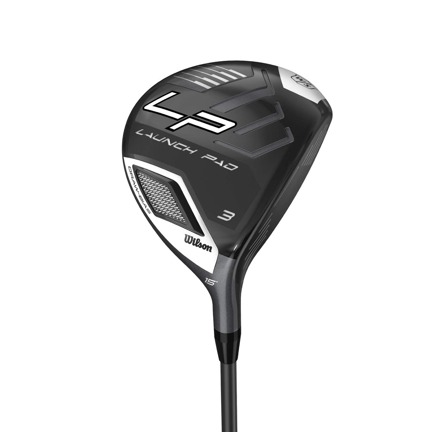 Wilson Men's W/S Launch Pad Fairway Woods 3, R-Flex, For Left-Handed Golfers, Graphite, 15 Degree Loft