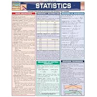 Statistics Laminate Reference Chart: Parameters, Variables, Intervals, Proportions (Quickstudy: Academic)