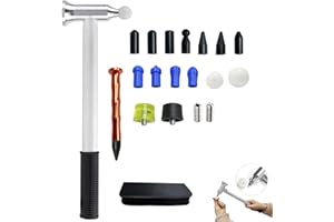 TUOSHUNGE Auto Body Hammer Work Tools Set Automotive, Autobody Hammer Set for Car Ding Hail Dent Removal (17 PCS Hammer Head)