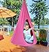 Sorbus Kids Nest Swing Chair Nook – Hanging Seat Hammock for Indoor Outdoor Use – Great for Children, (33 Inch, Nest Pink)