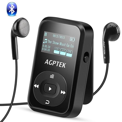 Amazon AGPTEK Bluetooth対応 クリップ MP3プレーヤー 小型軽量 音楽プレーヤー ロスレス音質 防汗 耐衝撃 FMラジオ/録音 内蔵8GB マイクロSDカードに対応 Amazon AGPTEK Bluetooth対応 クリップ MP3プレーヤー 小型軽量 音楽プレーヤー ロスレス音質 防汗 耐衝撃 FMラジオ/録音 内蔵8GB マイクロSDカードに対応