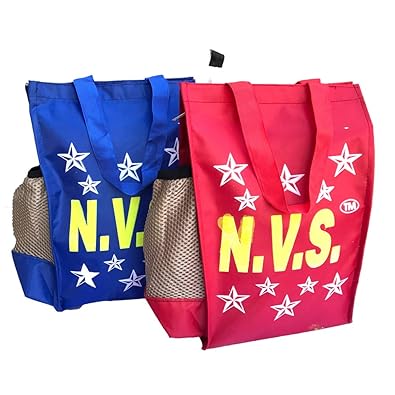 SAISAN Women Tote Bag Star Print With Bottle Holder & Zipper Lock - Assorted Size :[8.9x5x12.5inch]