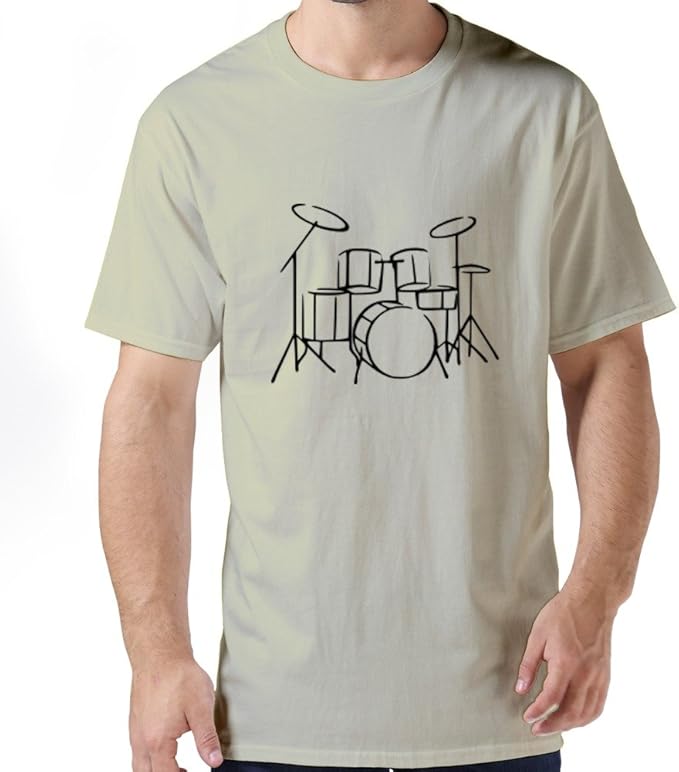 Generic Drums Mens Tshirt XXLarge Natural