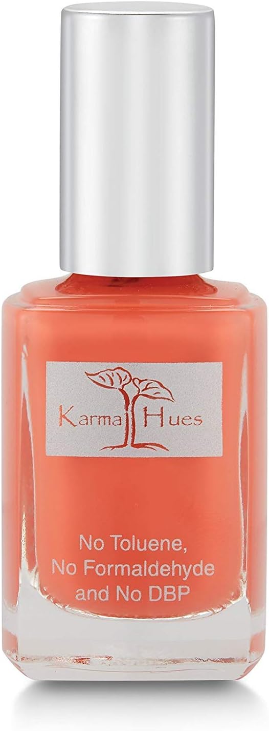 Karma Organic Natural Non toxic Nail polish - Vegan and Cruelty Free Nail Paint for Nail Art - Fast Drying Nail Polish for Women - Long Lasting Nail Polish (Terra Cotta)