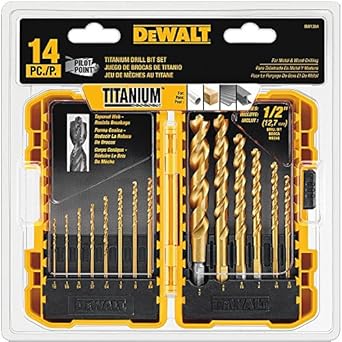 DEWALT 14-Piece Titanium Drill Bit Set