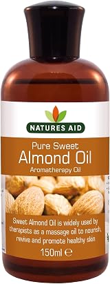 Natures Aid Sweet Almond Oil 150ml 100% Pure Vegan Skin Moisturising view 1