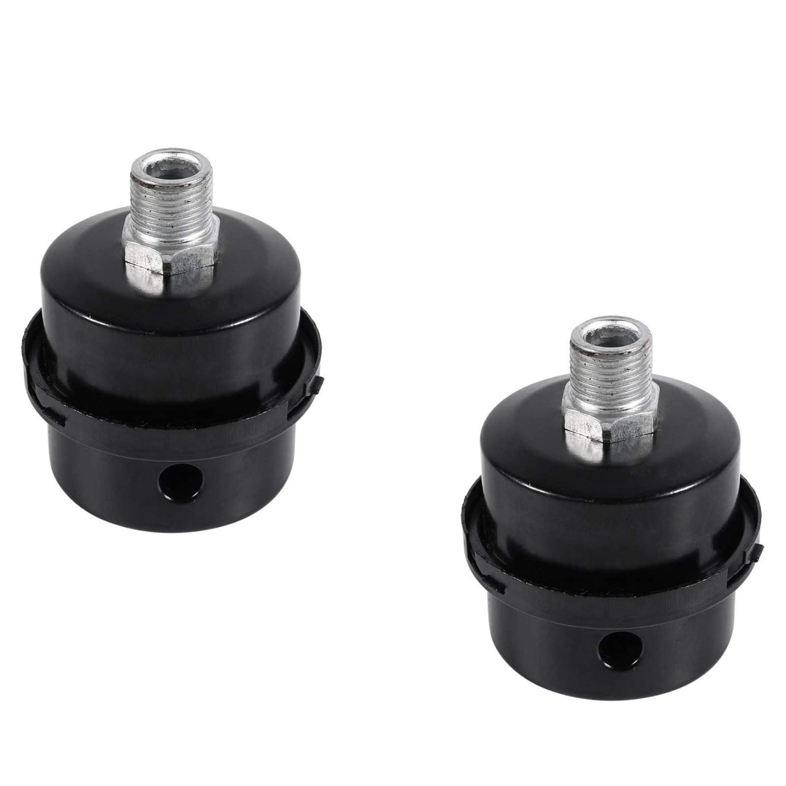 Photo 1 of 2Pcs 3/4inch Air Compressor Muffler,Metal Air Compressor Intake Filter Muffler Silencer Thread,for No Oil Air Compressor Parts(small hole 20.5mm)