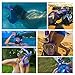 PRODIGY Full Face Snorkel Mask Adult Kids – 180° Panoramic Snorkeling Masks Gear for Adults and Youth - Easy Breathing SWIMTECH Dry Top Set, Anti-Leak&Anti-Fog– (True Blue w/GoPro – S/M)