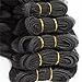 Selina 6 Bundles Body Wave Human Hair 8 Inch Short Human Hair Brazilian Virgin Hair 50g/Bundle Human Hair Extensions Natural Black (8