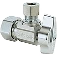 Brasscraft KTCR19 C1 1/2 nom Comp by 3/8 O.D. Comp Angle Stop, Chrome