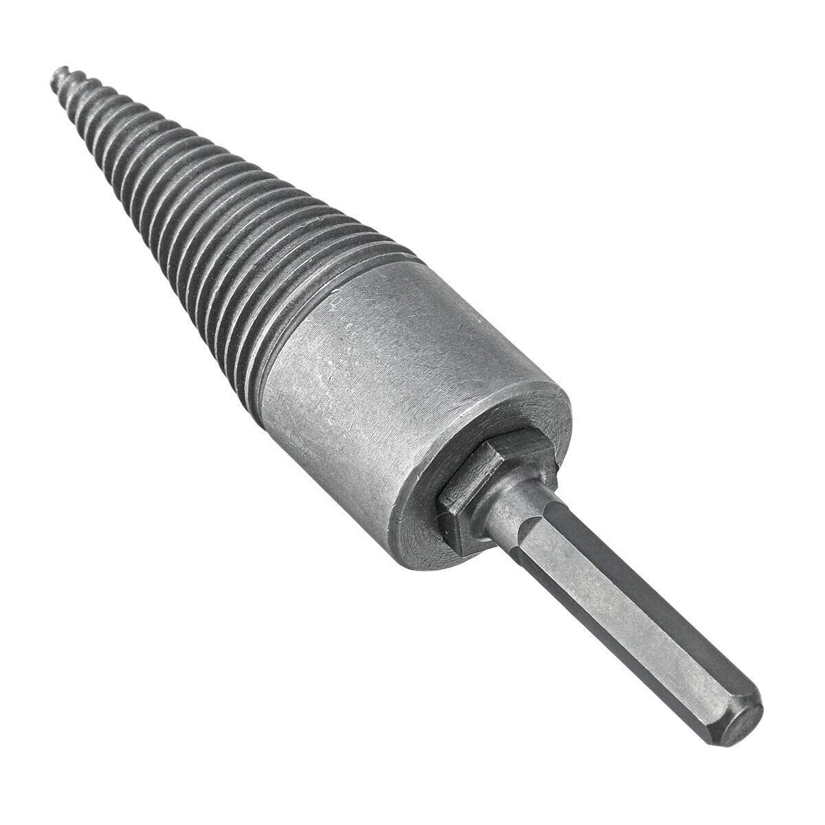 Firewood Log Splitter Wood Splitter Drill,Heavy Duty Drill Screw Cone Driver,Portable Wood Cut Tool for Hand Drill Stick (Hex Shank)