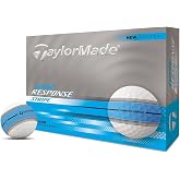 TaylorMade Tour Response Golf Balls, Enhanced 360&deg; ClearPath Alignment, Speed Wrapped Core for Distance and Feel, Pack of 12
