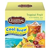 Celestial Seasonings Cool Brew Iced Tea, Tropical Fruit, 40 Count per box, Pack of 6