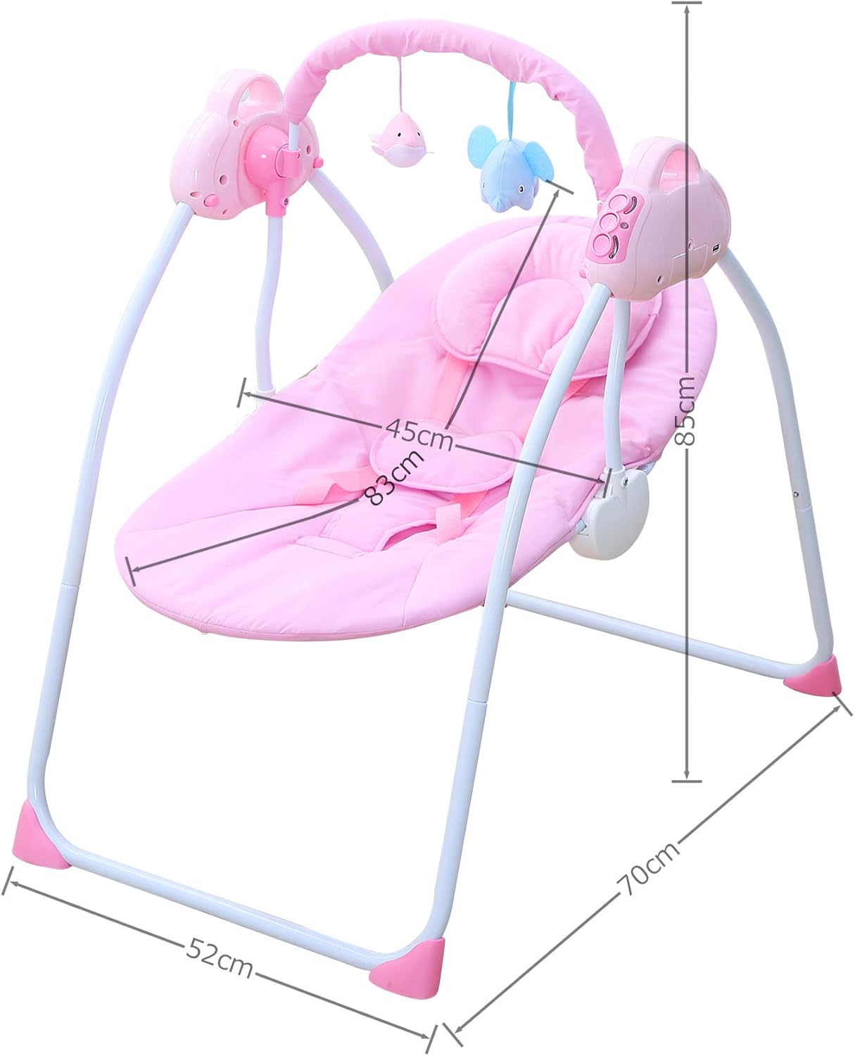blue baby swing chair