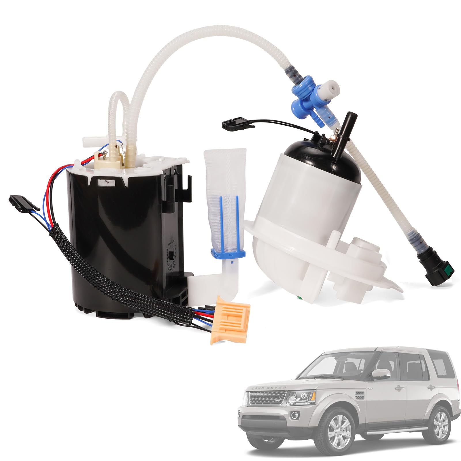 Photo 1 of loosoo LR043385 Fuel Pump & Filter Kit Compatible with Land Rover LR4 3.0L 5.0L 2010-2016, Range Rover Sport 5.0L 2010-2013, Replace LR014997 A2C53323174Z LR043420 LR013750 LR028456
