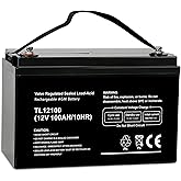 Weize Deep Cycle AGM 12 Volt 100Ah Battery, Maintenance-Free, 3% Self-Discharge Rate, 1150A Max Discharge Current, Perfect fo