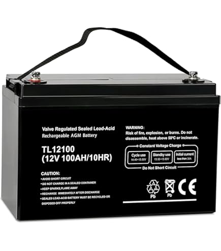 Amazon.com: Power-Sonic PS-121100 12V 100Ah Sealed Lead Acid - AGM