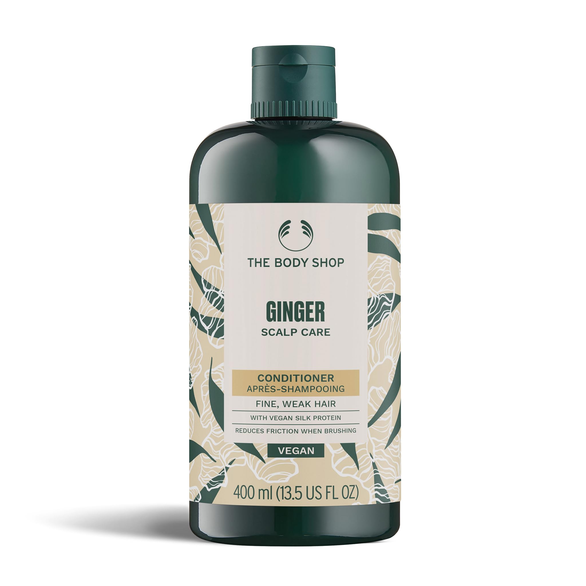 The Body Shop Ginger Scalp Care Conditioner (1x 400ml), Conditioner for Dry, Flaky Scalp, Helps Seal Hair Strands & Reduce Friction, Use After Shampoo, Vegan Haircare