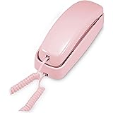 AT&T TRIMLINE 210 Corded Home Phone, No AC Power Required, Improved Easy-wall-mount, Lighted Big Button Keypad, 13 SpeedDial 