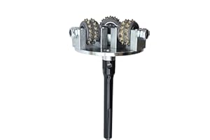 ACTINTOOL SDS Max Concrete Bushing Patch Repair Prepare Bush Hammer Bit for Demolition Hammer and Polisher, SDS Max Coat Removing Stone Concrete Texturing Bushing Hammer Tool(SDS Max Shank)