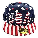 USA American Flag Printed Baseball Cap Snapback Adjustable Size