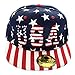 Falari USA American Flag Printed Baseball Cap Snapback Adjustable Size Navy