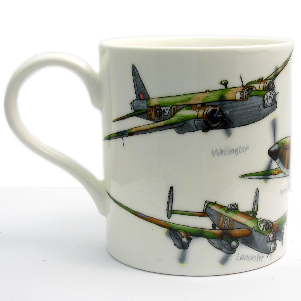 The Leonardo Collection Fine China Mug | Classic Plane | 1 Piece - 13x9x10 cm
