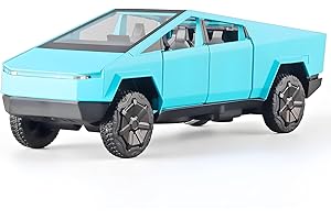 OANMYJJO 1/32 Diecast Mars Pickup Car Model，Zinc Alloy Toy Car，with Sound and Light、Pull Back，for Kids Age 3 Year and UP （Blue）