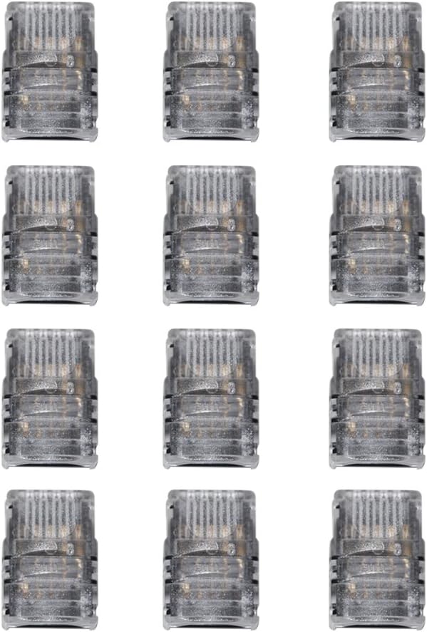GRIVER 5 Pin LED Connector for Waterproof 5050 LED Strip Light- Strip to Wire Quick Connection(12pcs 5-pin Strip to Wire Connectors/Waterproof Version)