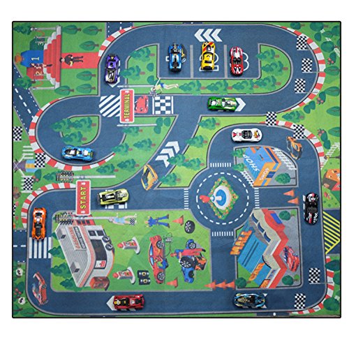 image for VANTIYAUS Road Playmat Toy,Kids Carpet Playmat,Great for Playing with 