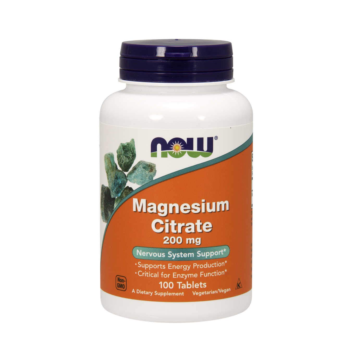 NOW Foods Magnesium Citrate 200 mg 100 Tablets