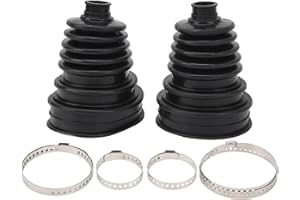 YOSOO HEALTH GEAR 2pcs CV Boots, Universal Constant Velocity Joint Boot, Universal Split Constant Velocity Joint Gaiter Boot Replacement Kit, Telescopic Design, Can be Adapted to Different Aizes, Bl