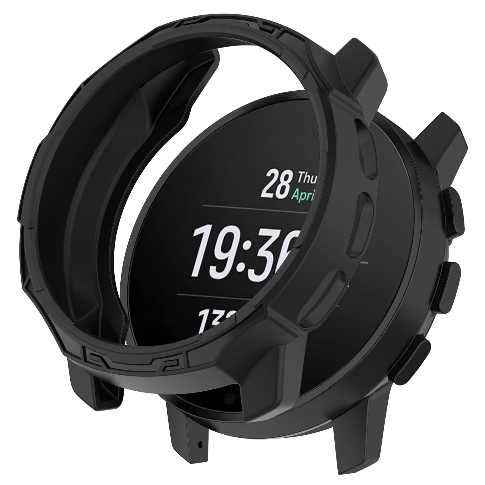KUTEWEU Cases Compatible with Suunto 9 Peak/Suunto 9 Peak Pro Protective Case Cover TPU Protector Soft Bumper Shell for Suunto 9 Peak/Suunto 9 Peak Pro Sports Smartwatch (Black)