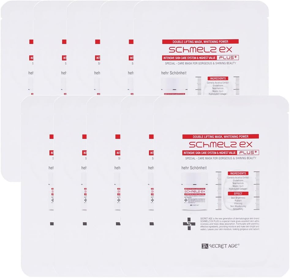 Secret Age Schmelz EX Plus Facial Mask 33g (Pack of 10)