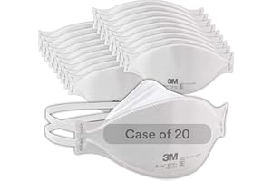 3M Aura Particulate Respirator 9210+, N95, Pack of 20 Disposable Respirators, Convenient Individually Wrapped, NIOSH APPROVED, Stapled Flat Fold Design, Low Profile Design Reduces Eyewear Fogging