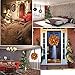 Finebaby Adjustable Wreath Hanger for Front Door, Christmas Soft Foam Pad Over The Door Hook Hanger for Front Door, Glass Door, Bedroom, Bathroom, Kitchen (1pack)