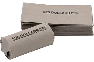 CAROUSEL CHECKS INC. Sacagawea Dollar Coin Flat Wrappers Solid Bundle of 100