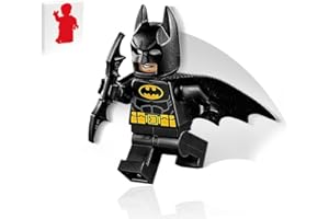 LEGO Super Heroes DC Batman Minifigure - Batman (in Black Suit with Batcape and Bat-a-rang) Junior Sets