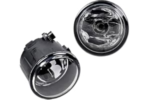 2pcs Fog Light Assembly Replacement for 2011-2014 Nissan Rogue 2006-2015 Infiniti Clear Glass Lens