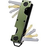 Key Organizer Key Holder Compact Key Case Minimalist Metal Key Chain Key Holder for Keychain Secures 8-10 Keys EDC