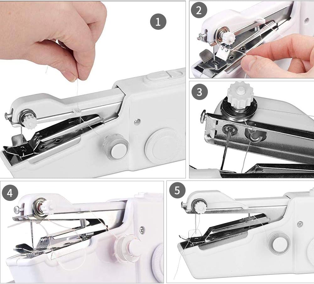 Handheld Sewing Machine Mini Portable Electric Stitching Machine Fabric