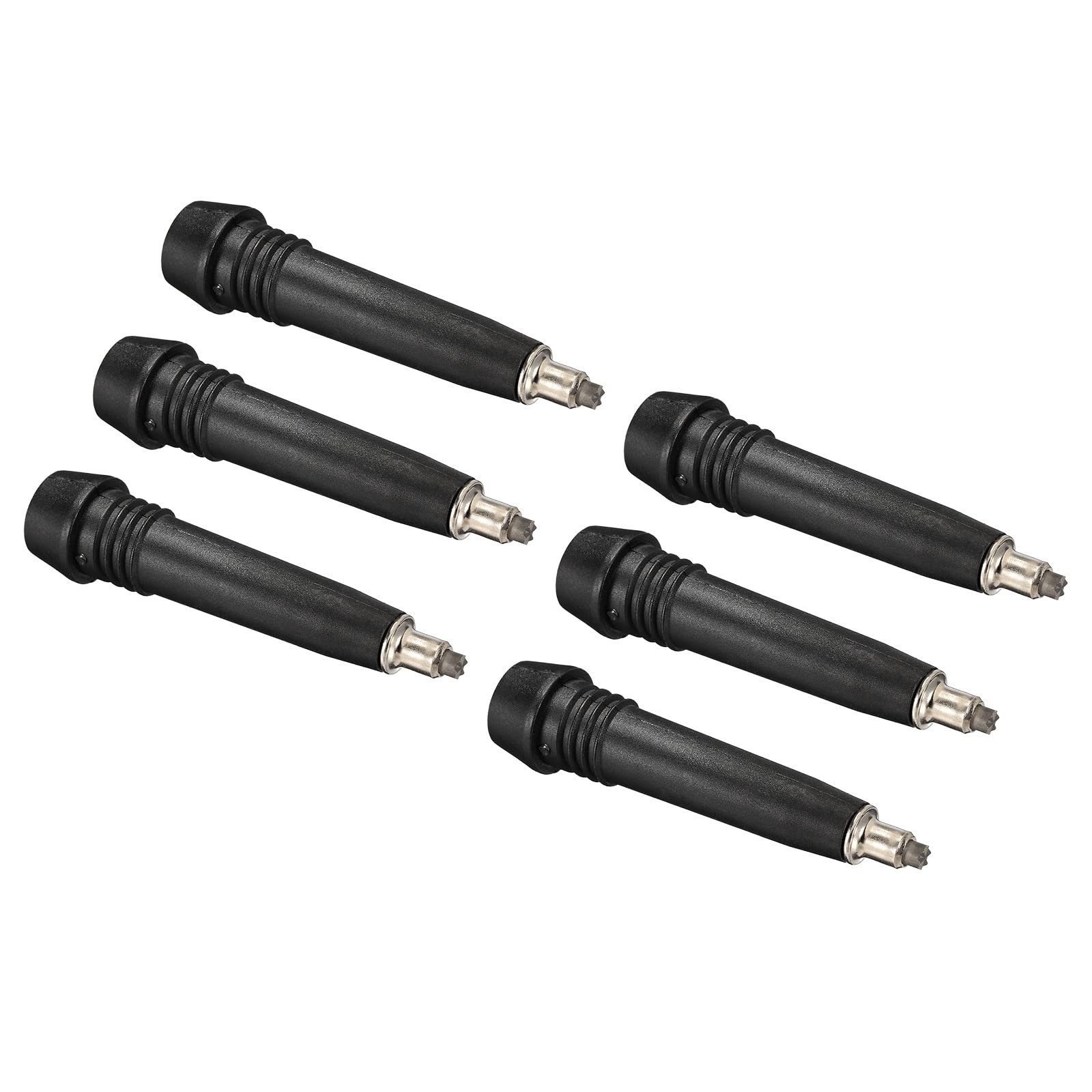 PATIKIL Trekking Pole Accessories, 6Pcs Tungsten Steel Rod Tips Protectors Replacement for Outdoor Hiking Climbing