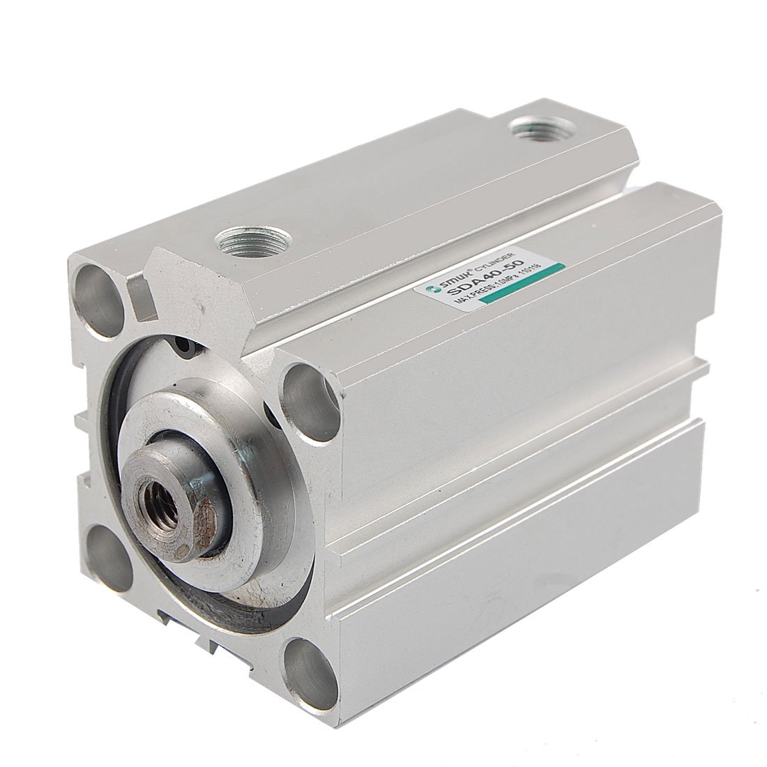 Sourcingmap Pneumatic 40mmx50mm Double Action Thin Air Cylinder SDA 40-50
