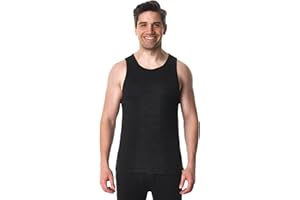 Merino Wool Tank Top Men - Active Merino Wool Undershirt Moisture Wicking Breathable Anti-Odor Lightweight Base Layer