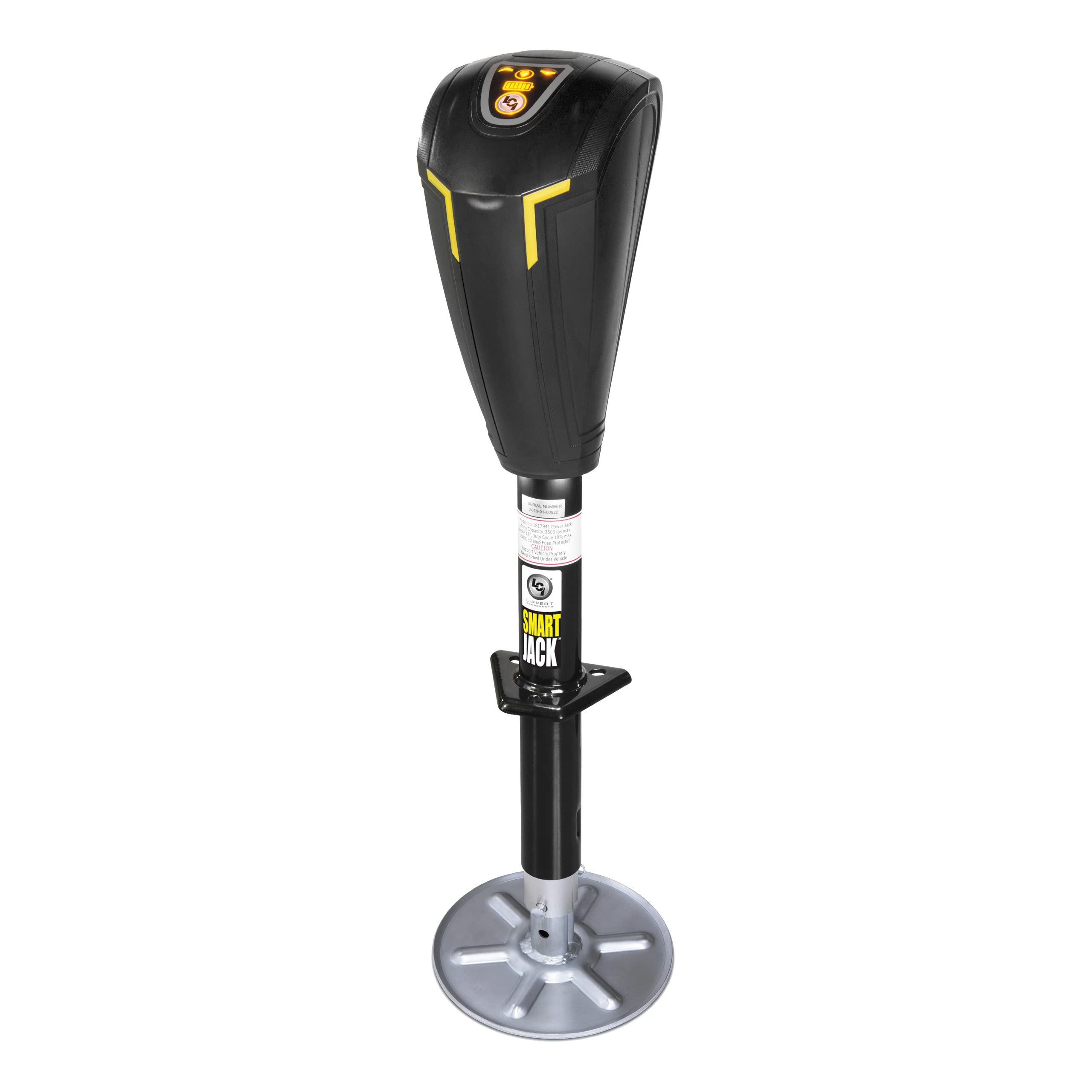 Photo 1 of Lippert Smart Jack One-Touch Automatic Power Electric Trailer A-Frame Tongue, 3,500 lbs. Auto-Hitch Memory, Integrated LED Lights, Backlit Controls, Battery Indicator, Quiet - 643589