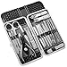 Manicure Kit Firbon 18 in 1 Stainless Pedicure Set with Travel Leather Case (Black)