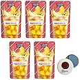 Korean Covenienve Store Drink Pouch Sampler Set - 5 PACK 10 PACK (grape, strawberry, blue lemonade, peach ice tea, shine muscat) + dalgaru yakgwa mirror (PEACH ICED TEA 5 PACK)