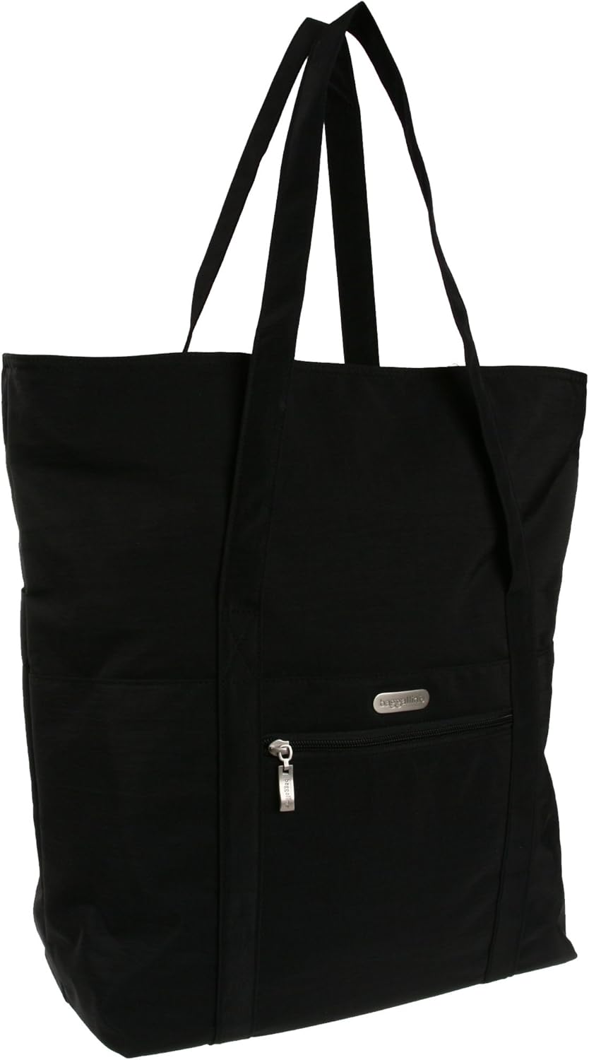 Baggallini Expandable Tote Bag, Black Clothing